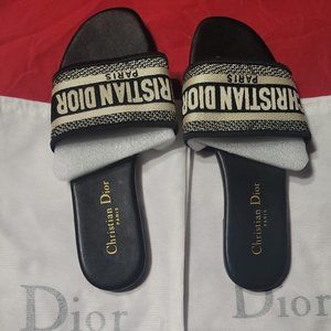 Dior Dway Sandals Mule Blue